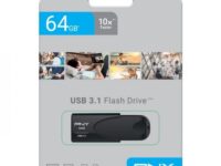 PNY Flash Drive Attache 4 USB 3.1 Stick 64GB Capless Slider Black FD64GATT431KK