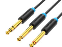 Vention AUDIO 6.3mm M to 2x6.3mm M TRS Cable 3.0m BATBI