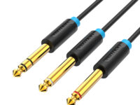 Vention AUDIO 6.3mm M to 2x6.3mm M TRS Cable 2.0m BATBH