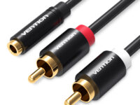 Vention AUDIO 3.5mm F to 2RCA M Cable 1.5m VAB-R01-B150