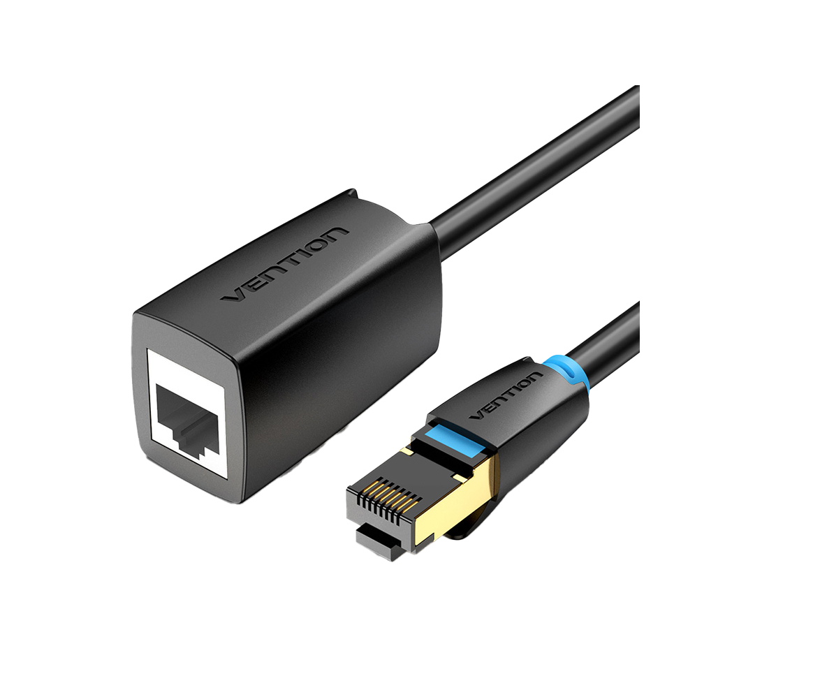 Vention NETWORK Cable CAT8 SFTP M-F Extension 10.0m Black IKHBL