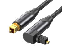 Vention AUDIO Optical Cable 90-Degree Aluminium 10.0m Black BKDBL