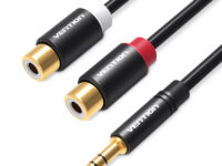 Vention AUDIO 3.5mm M to 2RCA F Cable 0.3m VAB-R02-B030