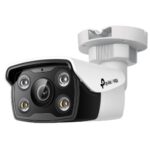 TP-LINK NETWORK CAMERA OUTDOOR BULLET VIGI, 4MP, 24H FULL-COLOR, 2.8 mm FIXED LENS, SMART DETECTION, ACTIVE DEFENSE, REMOTE MONITORING, SMART VIDEO CODING, SMARTVID, MIC, SPEAKERS, MICRO SD CARD, LAN, PoE/12V DC, WATERPROOF, 2YW