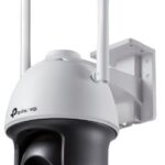 TP-LINK NETWORK CAMERA OUTDOOR PAN/TILT VIGI, 4MP FULL-COLOR, IR NIGHT VISION, 4mm FIXED LENS, SMART DETECTION, ACTIVE DEFENSE, REMOTE MONITORING, SMART VIDEO CODING, MIC, SPEAKERS, MICRO SD CARD, LAN, PoE/12V DC, WATERPROOF, 2 YR