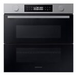 SAMSUNG OVEN BUILT IN, ELECTRIC, A+, 1200W, 76L, 50 AUTOMATIC PROGRAMS, DUAL COOK FLEX, DUAL FLEX DOOR, OVER VOLTAGE CONTROL, LED DISPLAY, DOUBLE ROTARRY SWITHCES, CERAMIC INNER COATING, WIFI, SMARTTHINGS, BLACK AND SILVEL