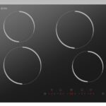 VOX HOB ELECTRIC, VITROCERAMIC HOB, 4 HIGHLIGHT COOKING ZONES, 2*165mm AND 2*200mm, SENSOTOUCH, INDIVIDUALTIMERS, CHILDLOCK, BLACK