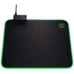 HP MOUSEPAD PAVILION 400 GAMING, BUILD-IN USB, FINE TEXTURED CLOTH, BLACK