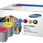 SAMSUNG TONER 4 PACK BLACK, CYAN, MAGENTA, YELLOW, FOR CLP-300, 300N CLX-3160N, CLX-3160FN, CLX-2160