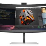 HP MONITOR 34'', S7 PRO 734PM BUSINESS CURVED, G, IPS BLACK, 4K WQHD 3440x1440 120Hz, 21:9, 5MS, 400 NITS, CAMERA, SPEAKERS, HEIGHT ADJUSTABLE, SWIVEL, TILT, HDMI, DISPLAY PORT, THUNDERBOLT WITH USB-C 100W, LAN, 3YW, BLACK/SILVER