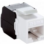 DLINK KEYSTONE JACK CAT6A 10G UTP, TOOL-LESS, WHITE COLOR