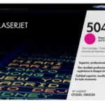 HP TONER MAGENTA 504A FOR COLOR LASERJET CM3530, CP3525 - 7.000 PAGES