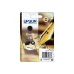 EPSON INK CARTRIDGE BLACK 16, 1 x 5.4 ml, 175 PAGES, FOR WF-2710WF, WF-2520NF, WF-2530WF, WF-2010W, WF-2750WF