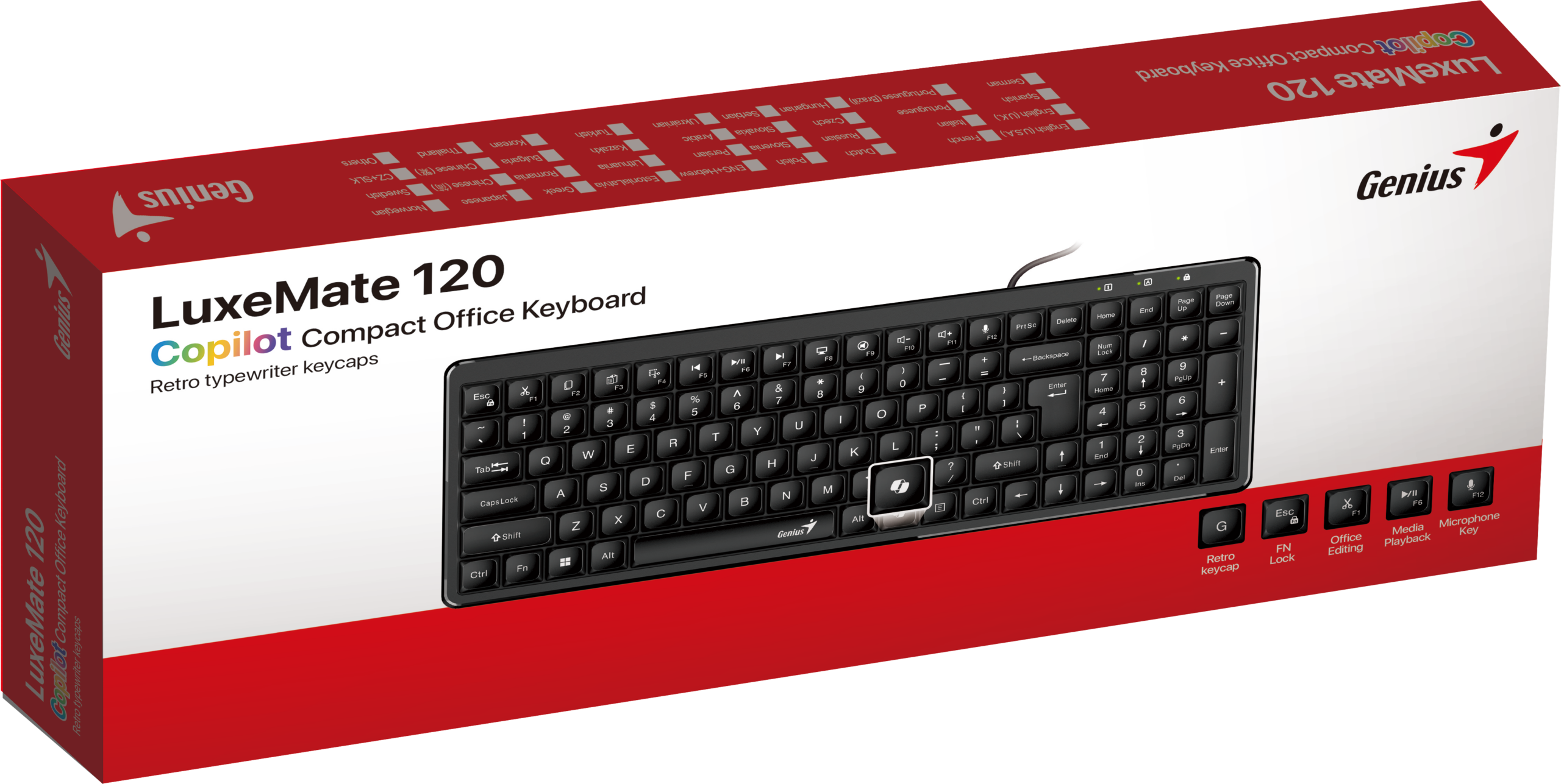 Genius Keyboard Wired Compact English LuxeMate 120 - Image 7