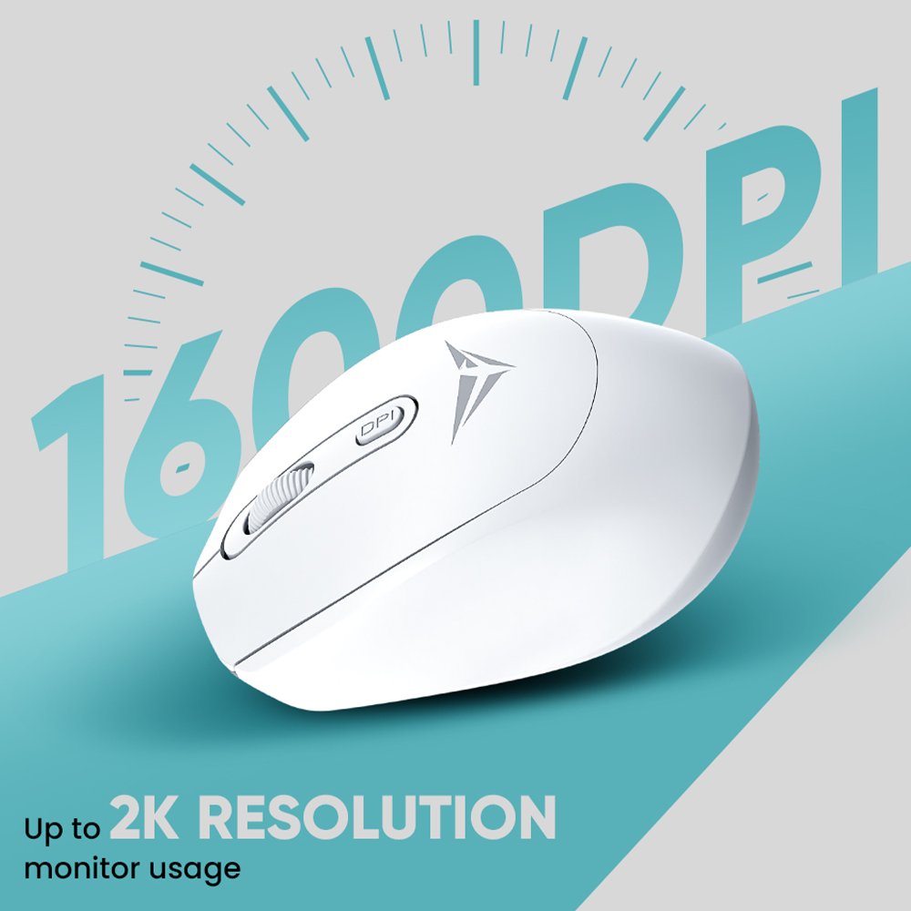 Alcatroz Keyboard & Mouse Wireless Xplorer AIR 3300 White - Image 3