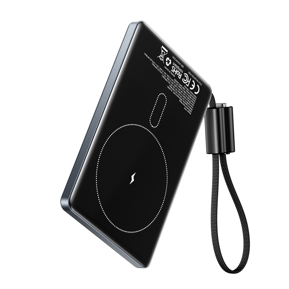 Vention MA Powerbank Wireless Magnetic 5000mAh 22.5W Wireless 15W Ultra Slim Grey FKKH0 - Image 3