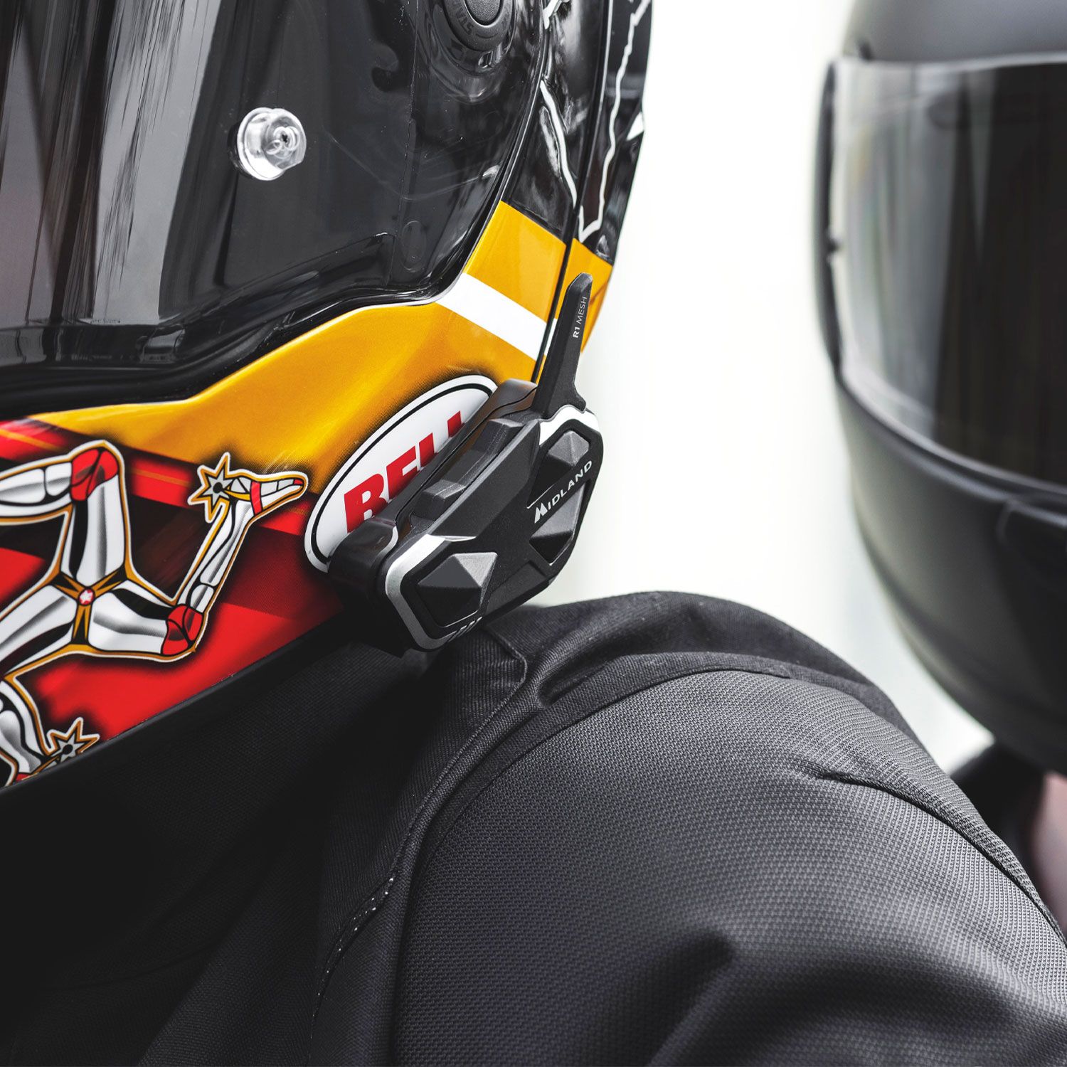 Midland Moto Intercom R1 Mesh Hybrid BT & Mesh Helmet Headset (single) - Image 3