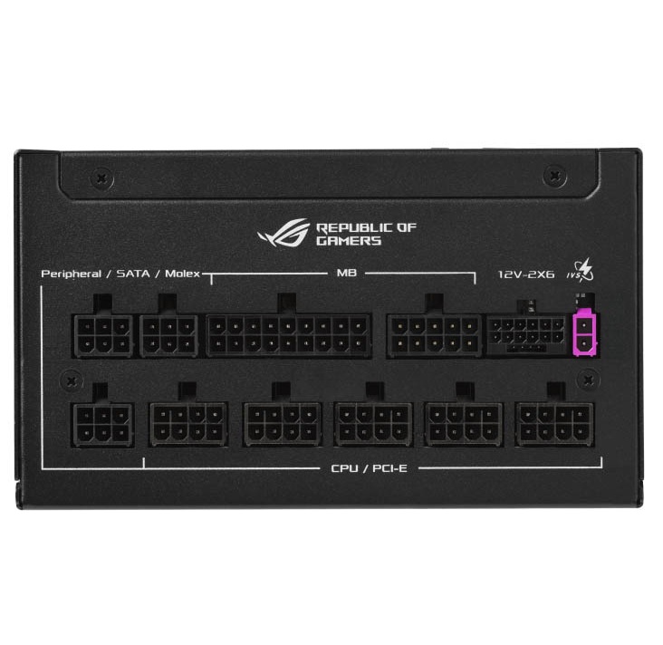 ASUS Power Supply ROG STRIX 80 PLUS Platinum Fully Modular ATX 3.1 PCIe 5.1 GaN MOSFETs Intelligent Voltage Stabilizer 850W Platinum Black - Image 3