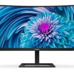 PHILIPS MONITOR 34'', BUSINESS, G, VA, CURVED, WQHD 3440 x 1440, 100Hz, 4MS, SPEAKERS, 300CD/M2, TILT, HEIGHT ADJUSTABLE, HDMI, DISPLAY PORT, USB-C, 3YW, BLACK