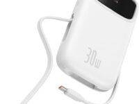 Baseus Powerbank 30W 20000mAh Display QPow 2 White