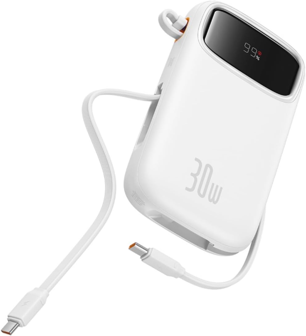 Baseus Powerbank 30W 20000mAh Display QPow 2 White