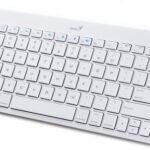 GENIUS KEYBOARD LUXEPAD 9000, BLUETOOTH EDR 2.0, ULTRA THIN, FOR iPHONE/IPAD, UP TO 10METERS, 9-SPECIFIC KEYS, WHITE COLOR, 2x AAA BATTERIES