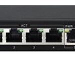 DLINK SWITCH 6PORT PoE, 10/100 LAN PORTS, 4x PoE BUDGET 60W, UNMANAGED, PLUG & PLAY, AUTO MDI/MDIX, DESKTOP