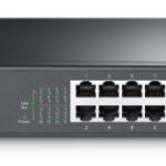 TP-LINK SWITCH 16PORTS 10/100 LAN PORTS, UNMANAGED, FANLESS, RACKMOUNT/DESKTOP, STEEL CASE, UK PLUG