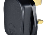 Mercury POWER Mains Plug UK 13A Fuse Rubber Black 429.627UK