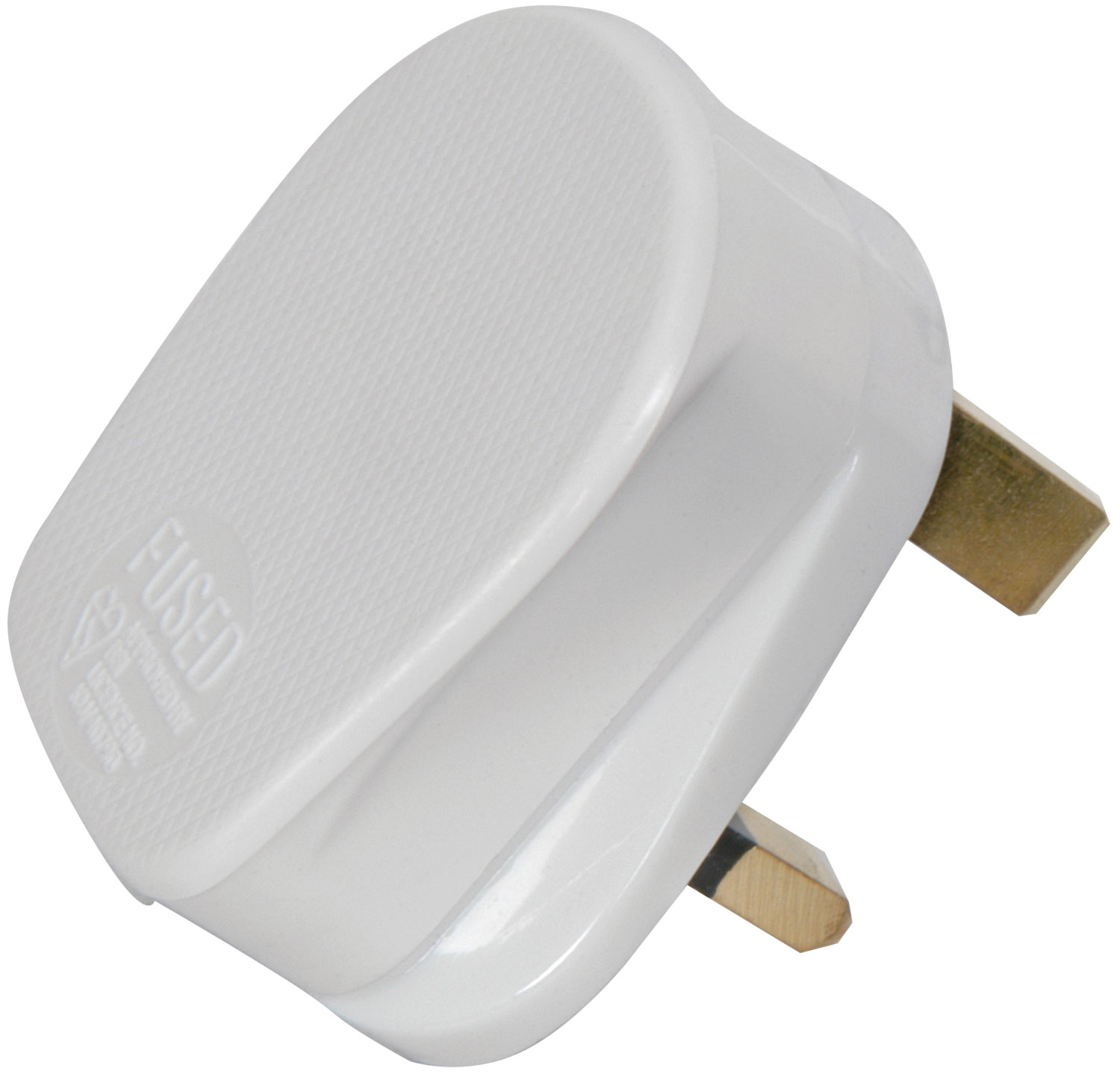 Mercury POWER Mains Plug UK 13A Fuse Rubber White 429.633UK - Image 2