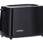 SEVERIN TOASTER, 2 SLICES, 700W, AUTOMATIC, STAINLESS STEEL, INTEGRATED BREAD ROLL TOASTING, ADJUSTABLE DEGREE, BLACK