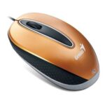 GENIUS MOUSE WIRED USB MINI NX, 1200DPI BLUEEYE, 3-BUTTONS, SUITABLE FOR EITHER HAND, RUST GOLD