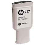 HP INK CARTRIDGE MATTE BLACK, HP 727, 300ML, FOR DESIGNJETS T920, T930, T1500, T1530, T2500, T2530 SERIES