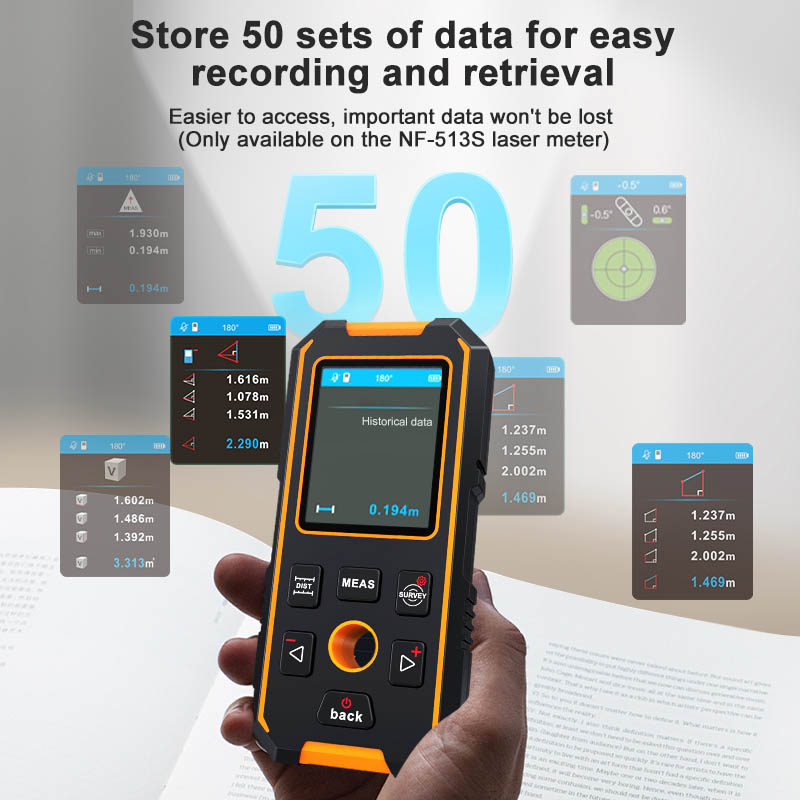 Noyafa Multifunctional Wall Detector / Stud Finder detect metal, wood, and live wires NF-513S - Image 5
