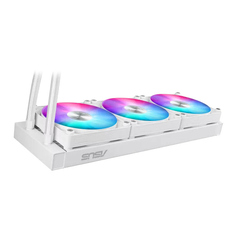 ASUS CPU Liquid Cooler MAX Gaming Triple Daisy-Chained Fans 2.4" IPS Display LC 360 ARGB LCD White - Image 4