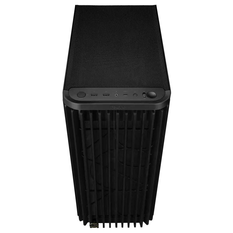ASUS PC Case ProArt ATX Ash Wood Front Panel Tempered Glass Side Panel 3x Pre-Installed Fans Type-C PA401 Wood Edition Black TG - Image 4