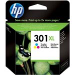 HP INK CARTRIDGE COLOR HIGH YIELD, HP 301XL, FOR PRINTERS 1050, 1510, 2050, - 330 PAGES