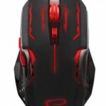 ESPERANZA MOUSE WIRED FOR GAMERS 6D OPT. USB MX403 APACHE RED/BLACK