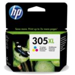 HP INK CARTRIDGE COLOR HIGH YIELD, HP 305XL, FOR PRINTERS 2130, 2710, 2720, 2320, 4120, 2721e, 2710e, 2720e, 4120e, 4130e, 6010e, 6020e, 6420e - 200 PAGES