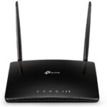 TP-LINK ROUTER WIRELESS N300 SINGLE BAND, 4 X 10/100 LAN PORTS, 4G, LTE, SHARE INTERNET ACCESS WITH UP TO 32 WI-FI DEVICES, 64/128-BIT WEP, WPA/WPA2, WPA-PSK/WPA2-PSK ENCRYPTIONS, PARENTAL CONTROL, UK PLUG, BLACK
