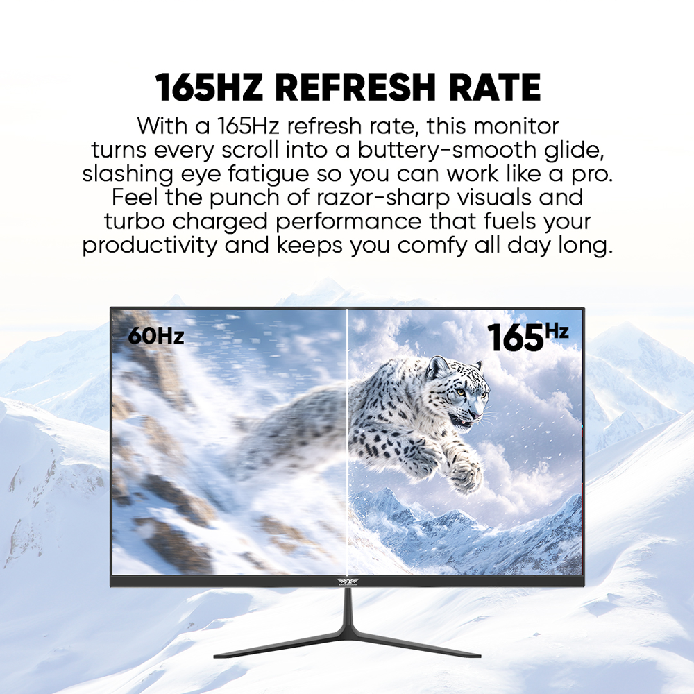 Armaggeddon Gaming Monitor 24'' Slim Frame FHD IPS 165Hz 1ms PXP24G Black - Image 5