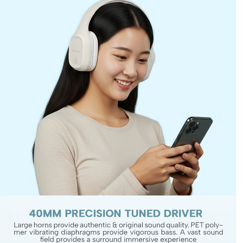 SonicGear Headphones Bluetooth Fabric + Foldable AIRPHONE 7 Mauve - Image 5