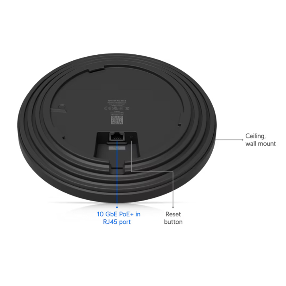 Ubiquiti UniFi 7 PRO XG Wi-Fi 7 Ceiling Access Point U7-Pro-XG Black - Image 5