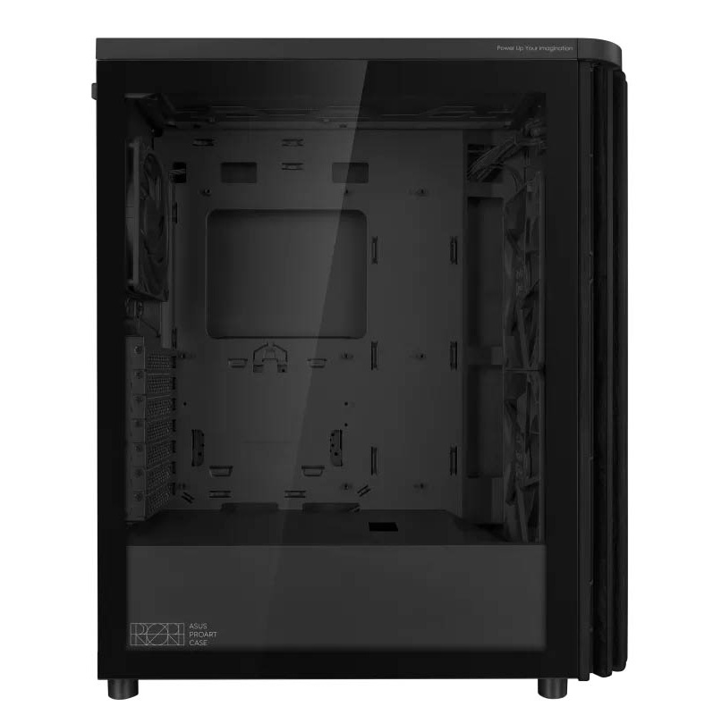 ASUS PC Case ProArt ATX Ash Wood Front Panel Tempered Glass Side Panel 3x Pre-Installed Fans Type-C PA401 Wood Edition Black TG - Image 5