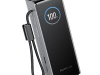 EcoFlow Charge Powerbank RAPID 25000mAh 170W + 100W Built-In & Retractable Cable Black