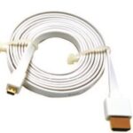 DLINK HDMI CABLE 1.4, HDMI TO MICRO HDMI A TYPE/D TYPE, 1.8M FLAT CABLE, GOLD-PLATED, WHITE COLOR
