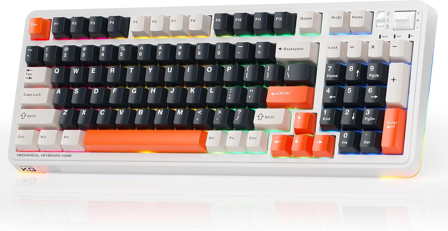 Machenike Wireless Gaming Keyboard KG98 KAILH Linear Switches