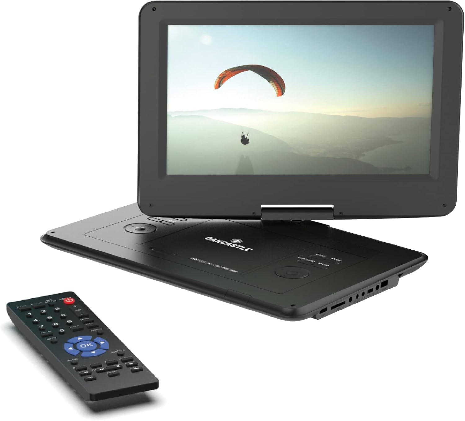Majority DVD Player Portable & Rechargeable 15.6'' Swivel & Flip HD Screen (Oakcastle)