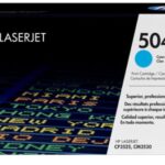 HP TONER CYAN 504A FOR COLOR LASERJET CM3530, CP3525 - 7.000 PAGES