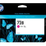HP INK CARTRIDGE MAGENTA, HP 728, 130ML, FOR DESIGNJETS T730, T830 SERIES